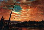 Frederick Edwin Church Our Banner in the Sky painting